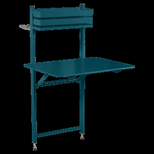 Modrý kovový balkonový stůl Fermob Bistro