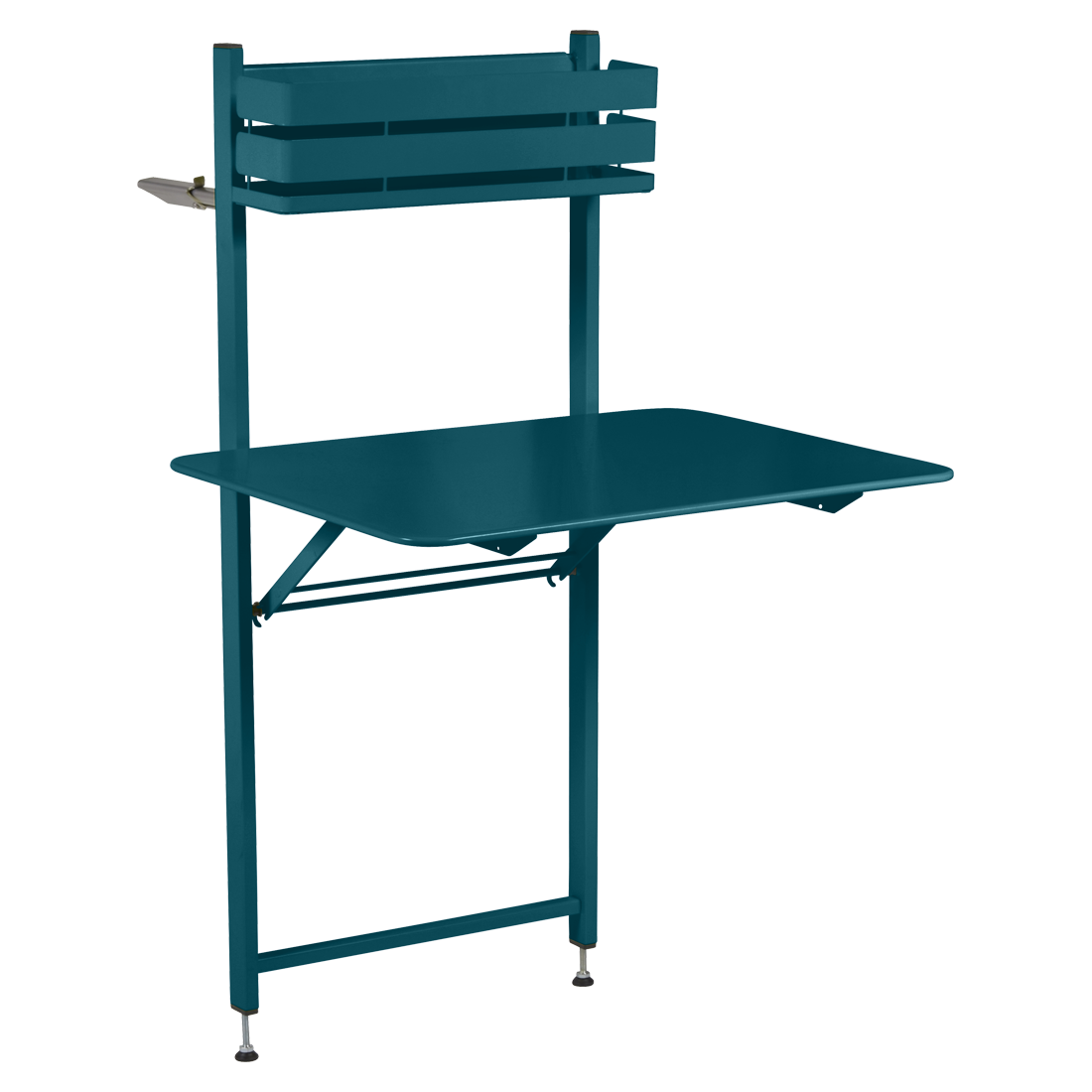 Modrý kovový balkonový stůl Fermob Bistro