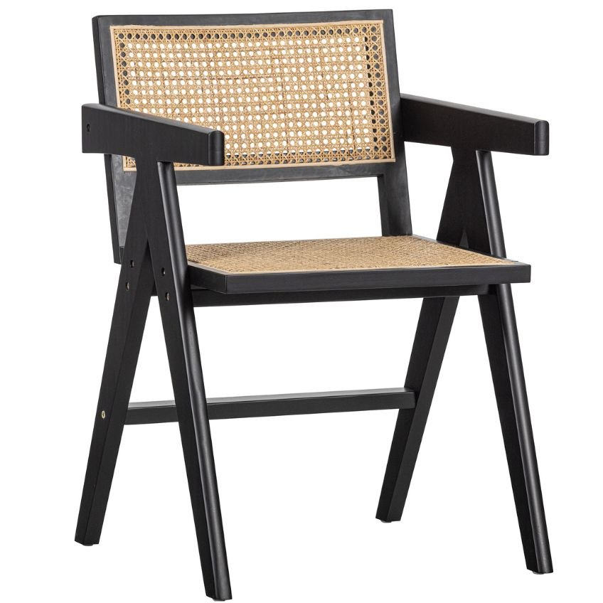 Hoorns Černá borovicová jídelní židle