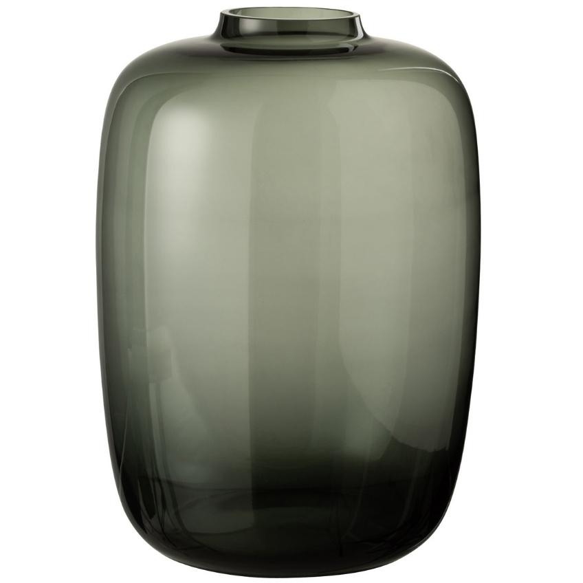 Zelená skleněná váza J-Line Nogun