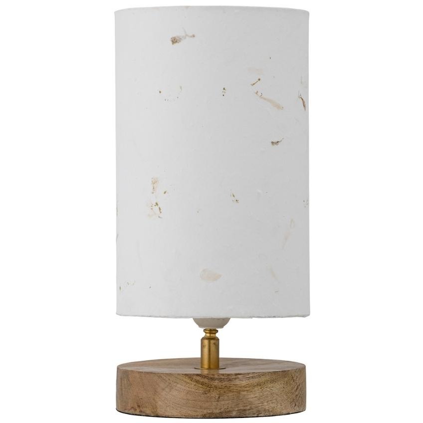 Bílá mangová stolní lampa Bloomingville