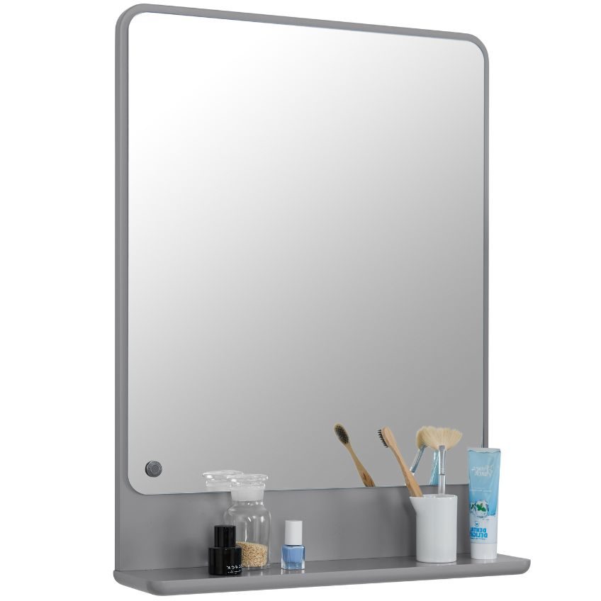Šedé lakované koupelnové zrcadlo Tom Tailor Color