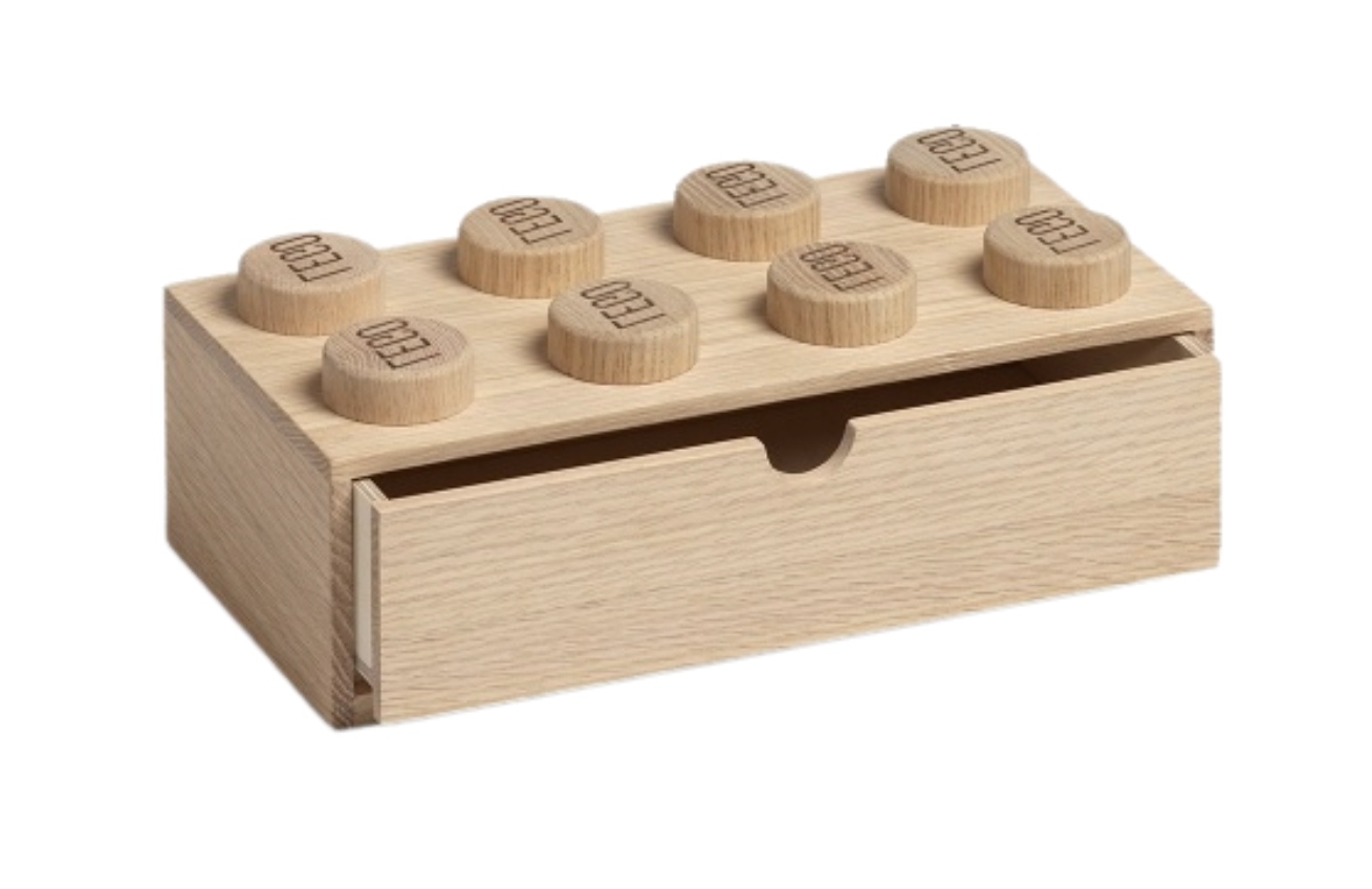 Světlý dubový úložný box LEGO® Storage