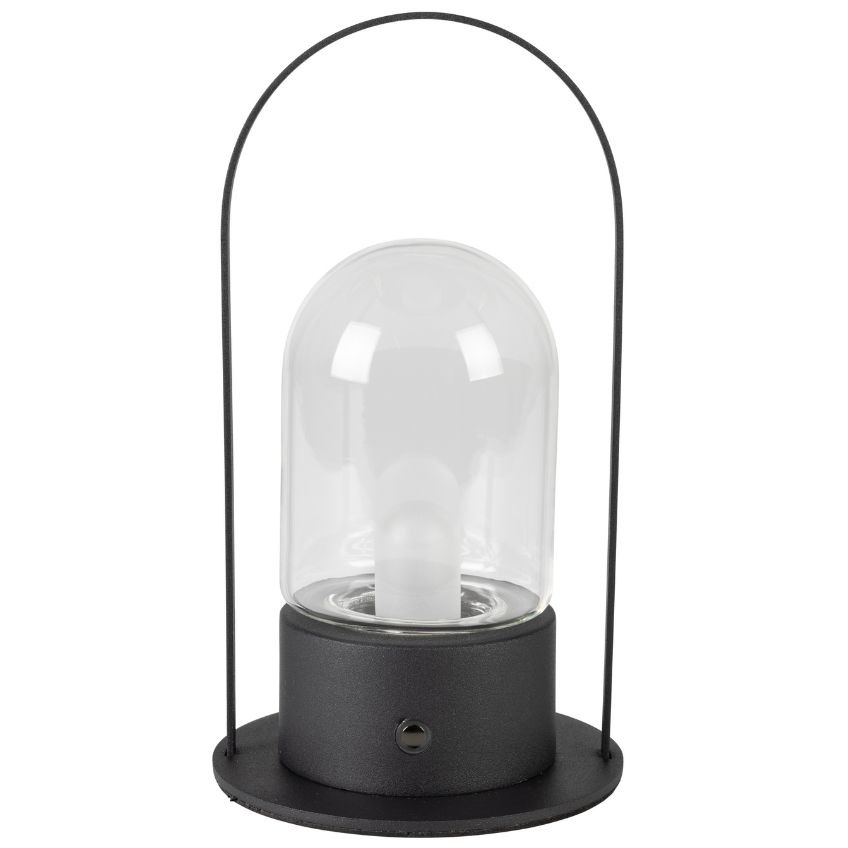 Černá kovová stolní LED lampa