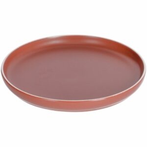 Červený porcelánový talíř Kave Home Roperta