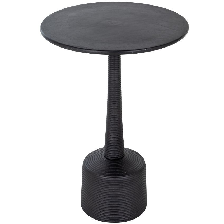 Černý kovový odkládací stolek Richmond