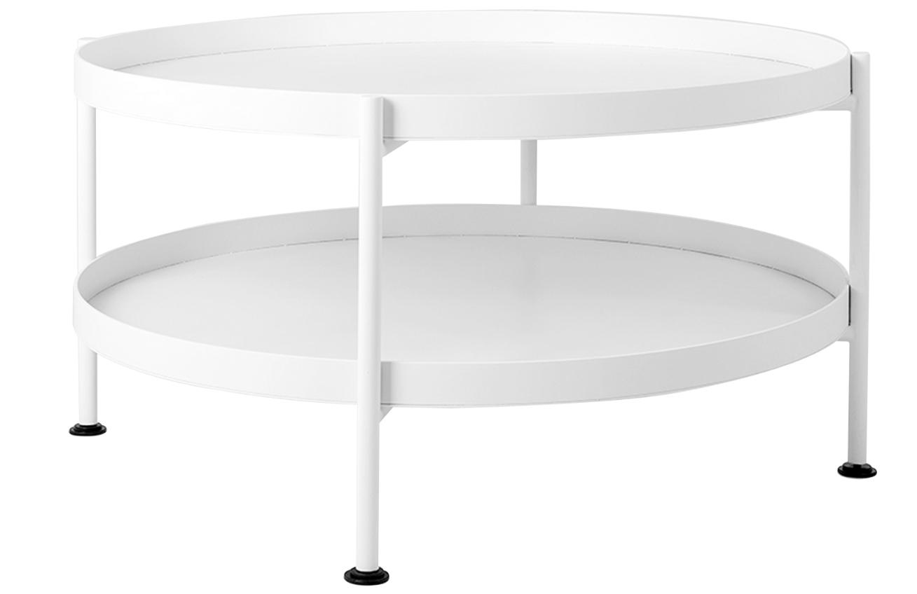 Nordic Design Bílý kovový konferenční stolek Nollan