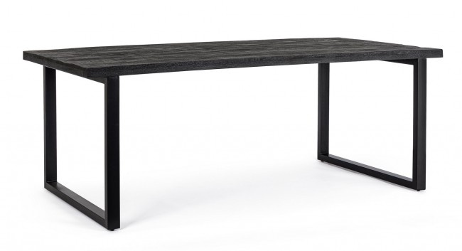 BIZZOTTO Jídelní stůl HASTINGS černý 200x100 cm