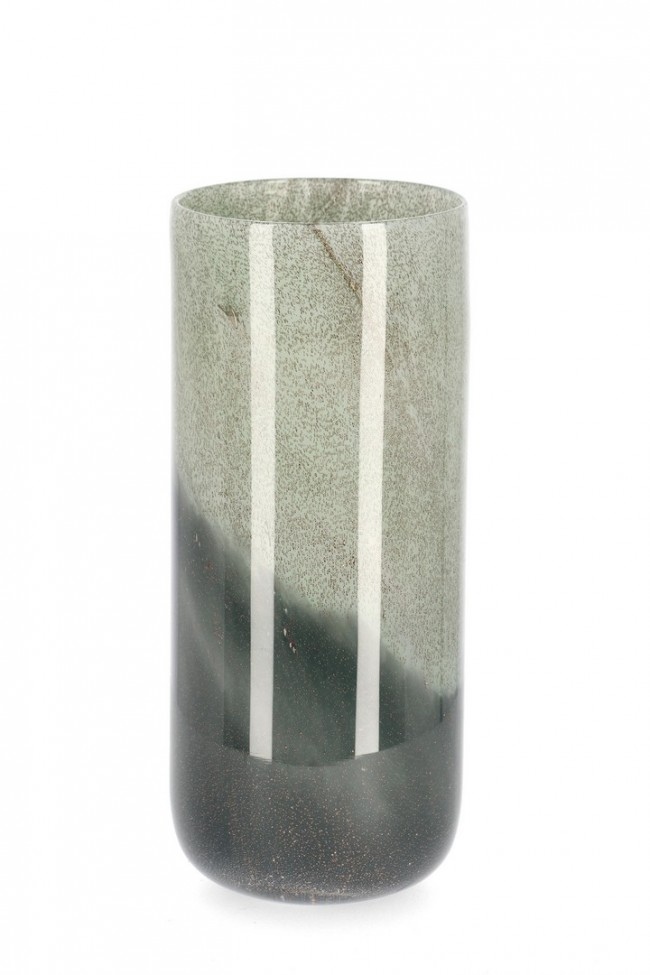 BIZZOTTO Zelená skleněná váza MARS ø34 cm