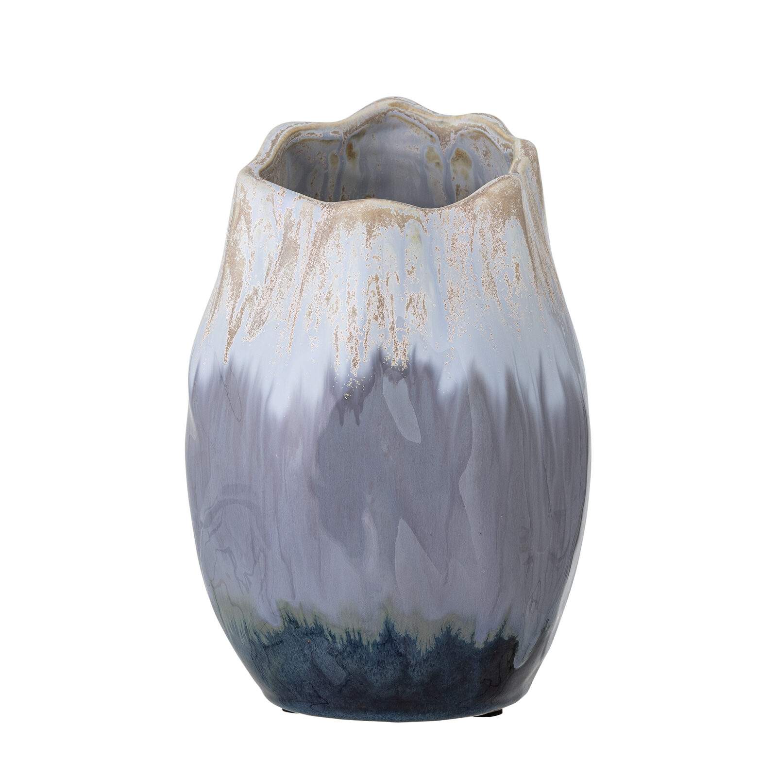 BLOOMINGVILLE Keramická váza JACE modrá
