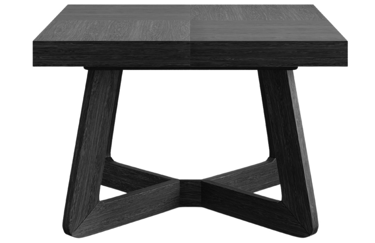 Černý dubový rozkládací jídelní stůl Windsor & Co