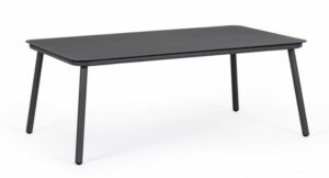 BIZZOTTO Zahradní konferenční stolek SIERRA antracit 104x61 cm