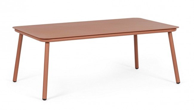 BIZZOTTO Zahradní konferenční stolek SIERRA červený 104x61 cm