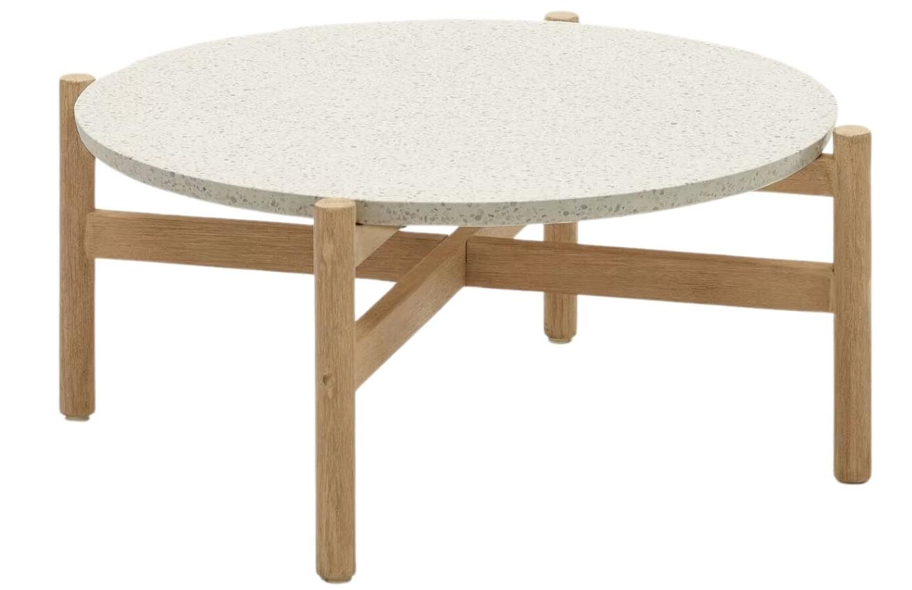 Bílý betonový zahradní konferenční stolek Kave