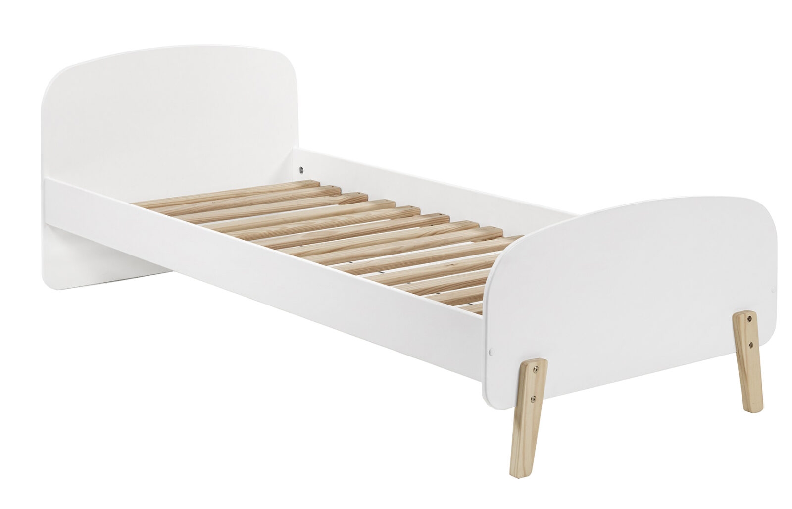 Bílá dřevěná dětská postel Vipack