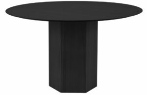 Černý dubový jídelní stůl Micadoni