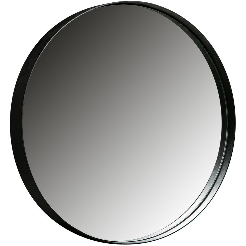 Hoorns Černé kovové zrcadlo Falco