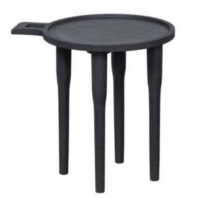 Hoorns Černý mangový odkládací stolek