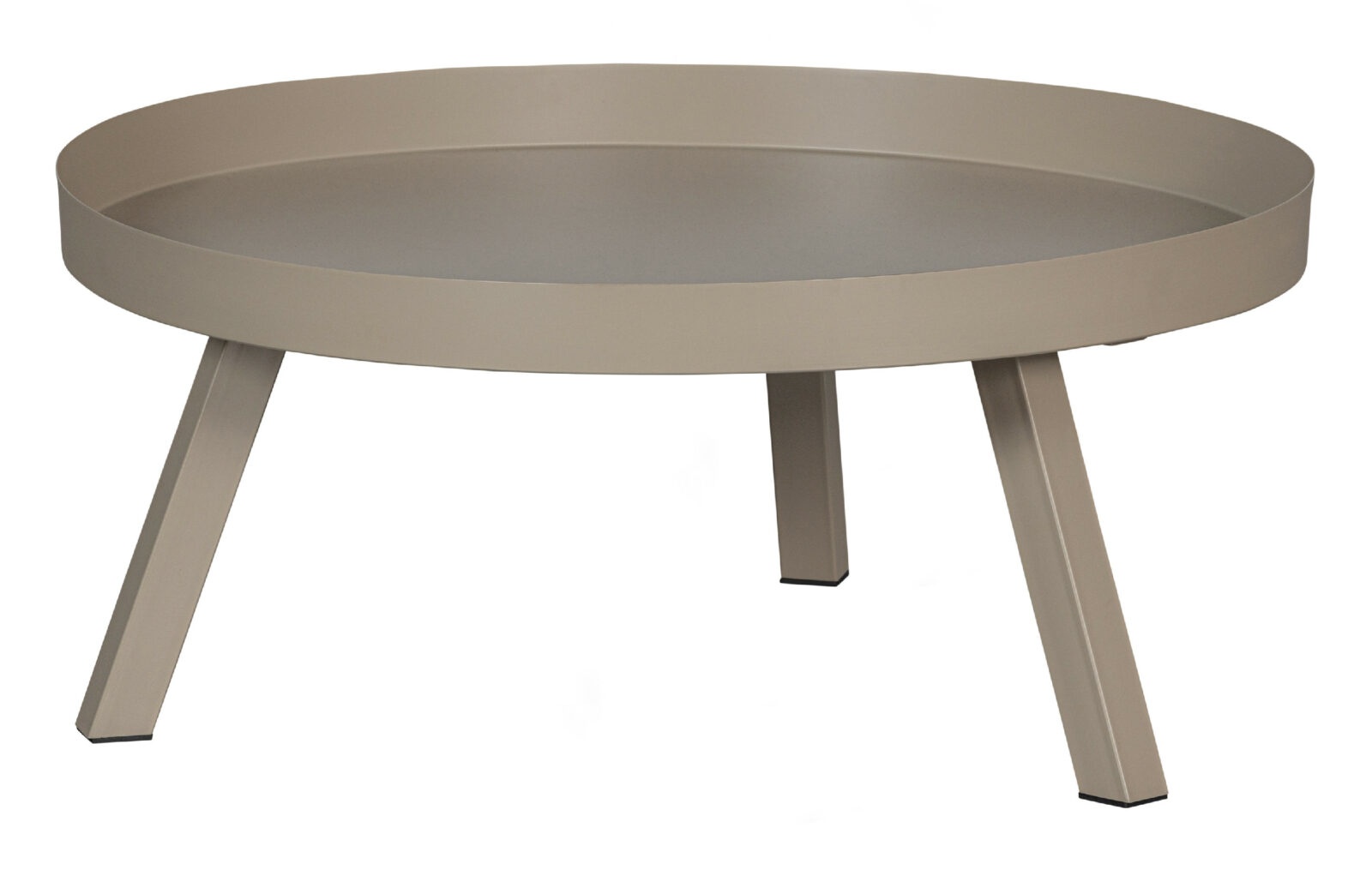 WOOOD Kovový zahradní stolek SUNNY šedý 80cm