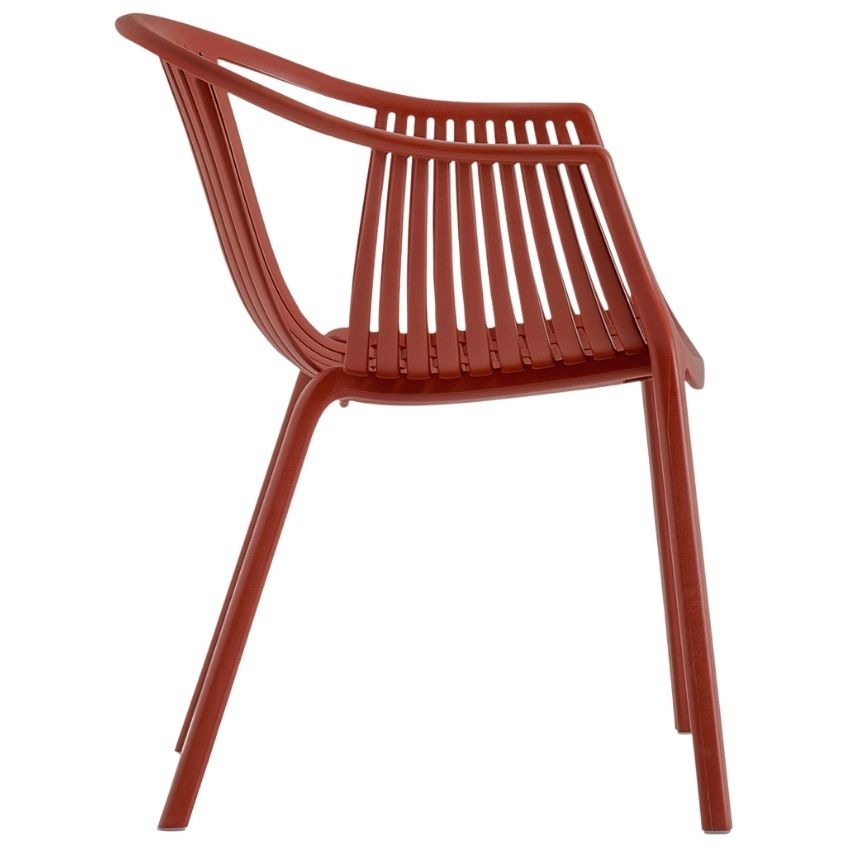 Pedrali Červená plastová jídelní židle