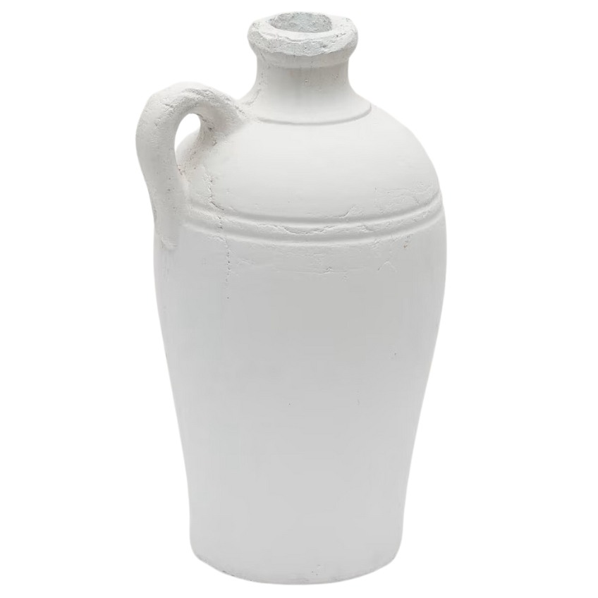 Bílá terakotová váza Kave Home