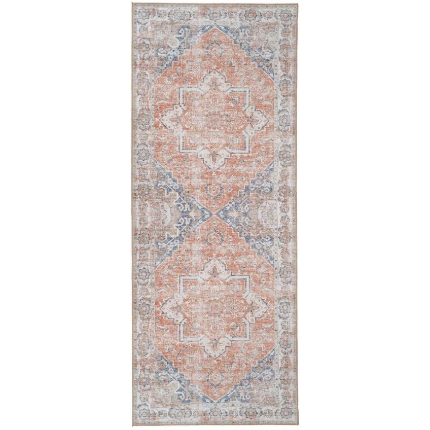 Nordic Living Modro oranžový koberec Shola 80 x