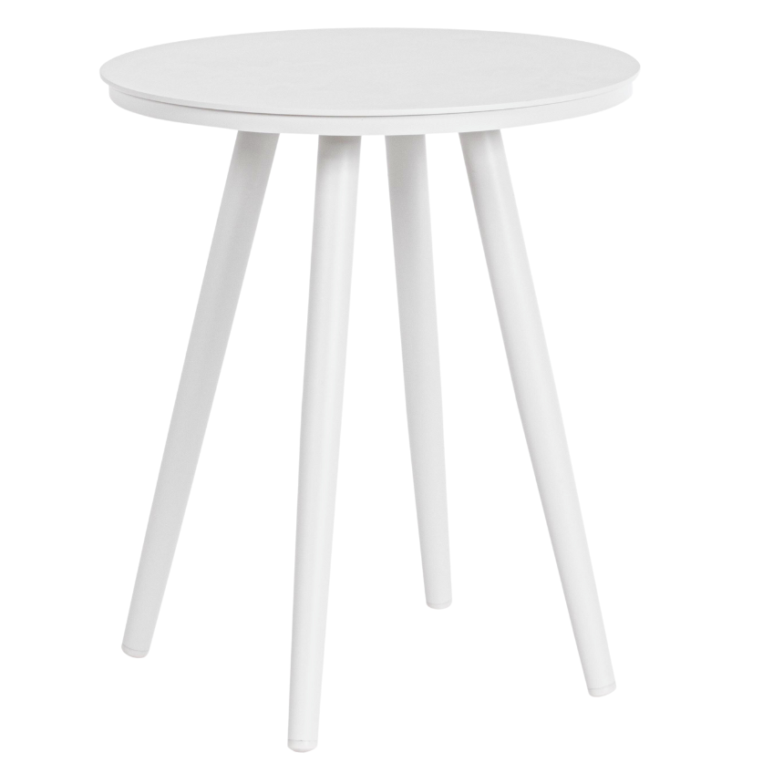 Bílý kovový zahradní odkládací stolek Bizzotto