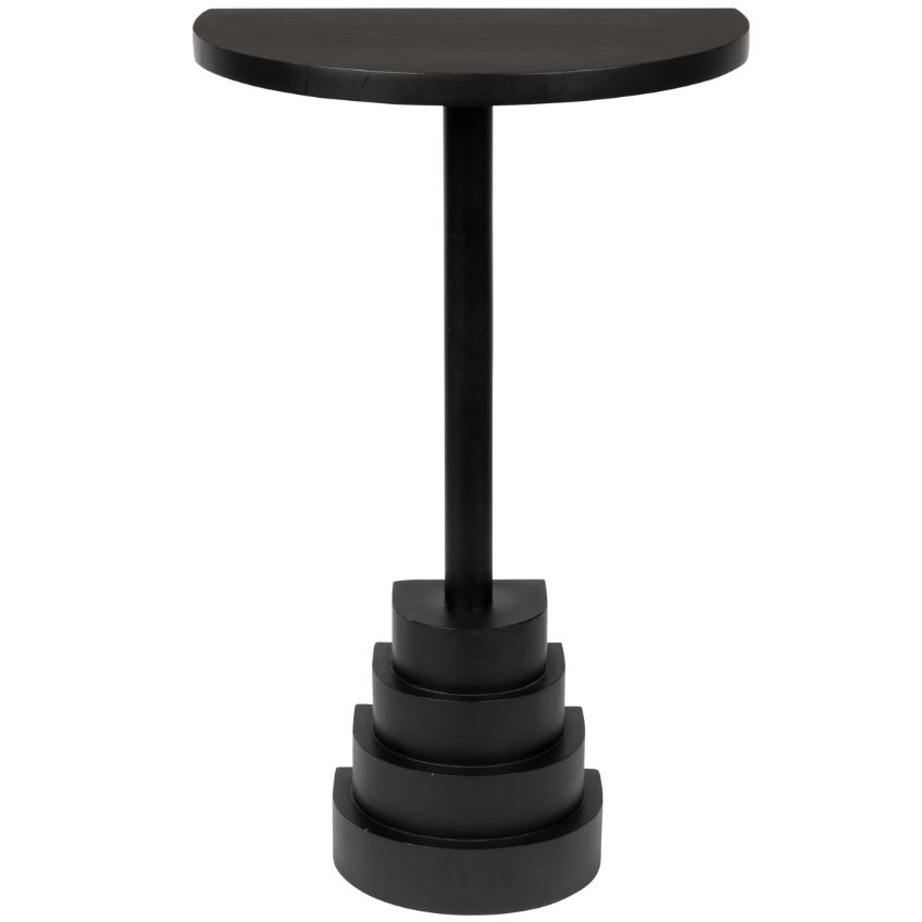 Černý mangový odkládací stolek DUTCHBONE LINA