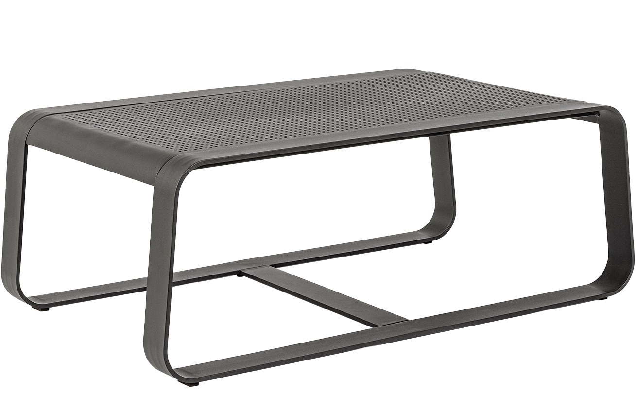 Černý kovový zahradní konferenční stolek Bizzotto