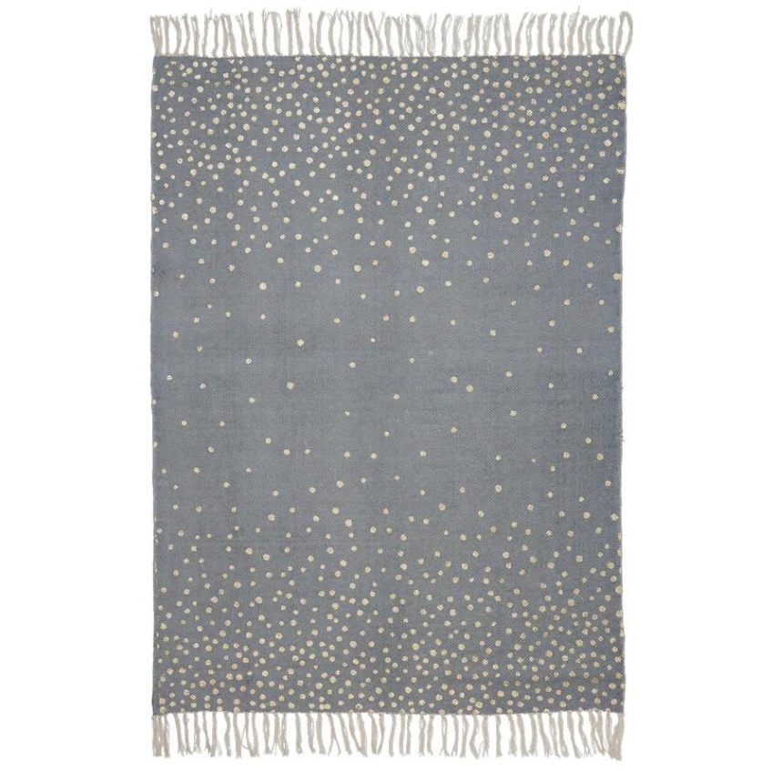 Šedý bavlněný koberec Done by Deer Dots