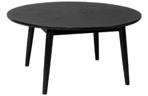 White Label Černý dubový konferenční stolek