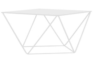 Nordic Design Bílý kovový konferenční stolek Deryl