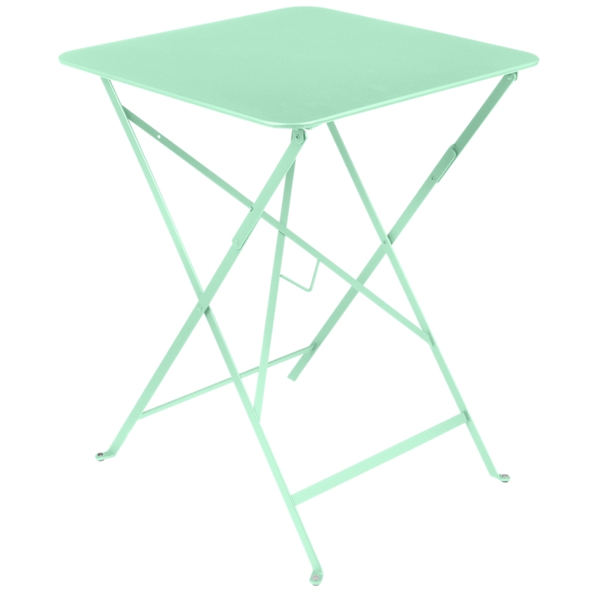 Opálově zelený kovový skládací stůl Fermob Bistro