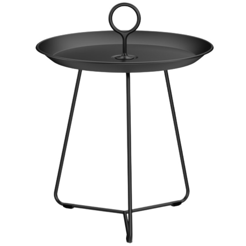 Černý kovový odkládací stolek HOUE
