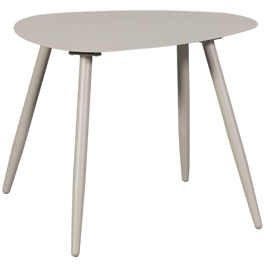Hoorns Světle šedý kovový zahradní odkládací stolek