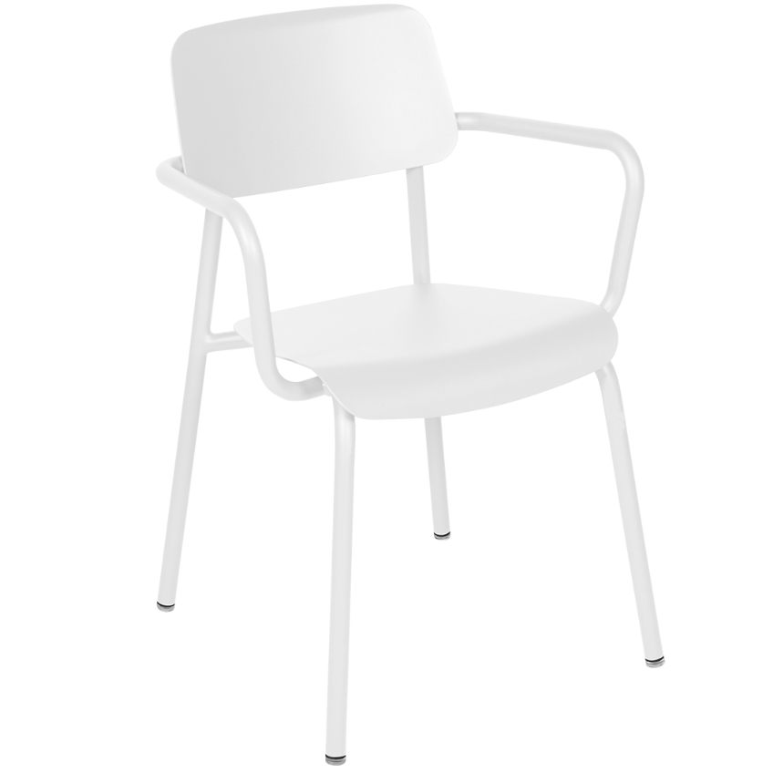 Bílá hliníková zahradní židle Fermob