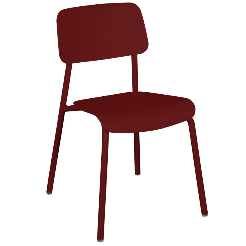Červená hliníková zahradní židle