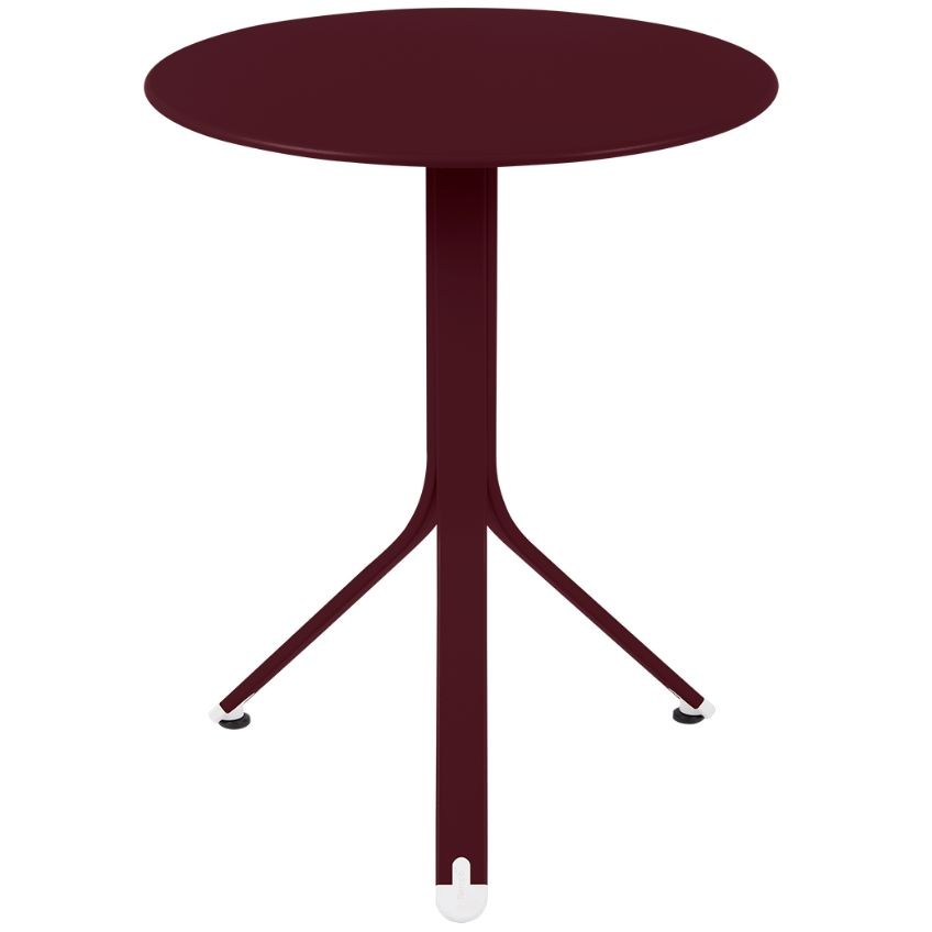 Třešňově červený kovový stůl Fermob Rest'O