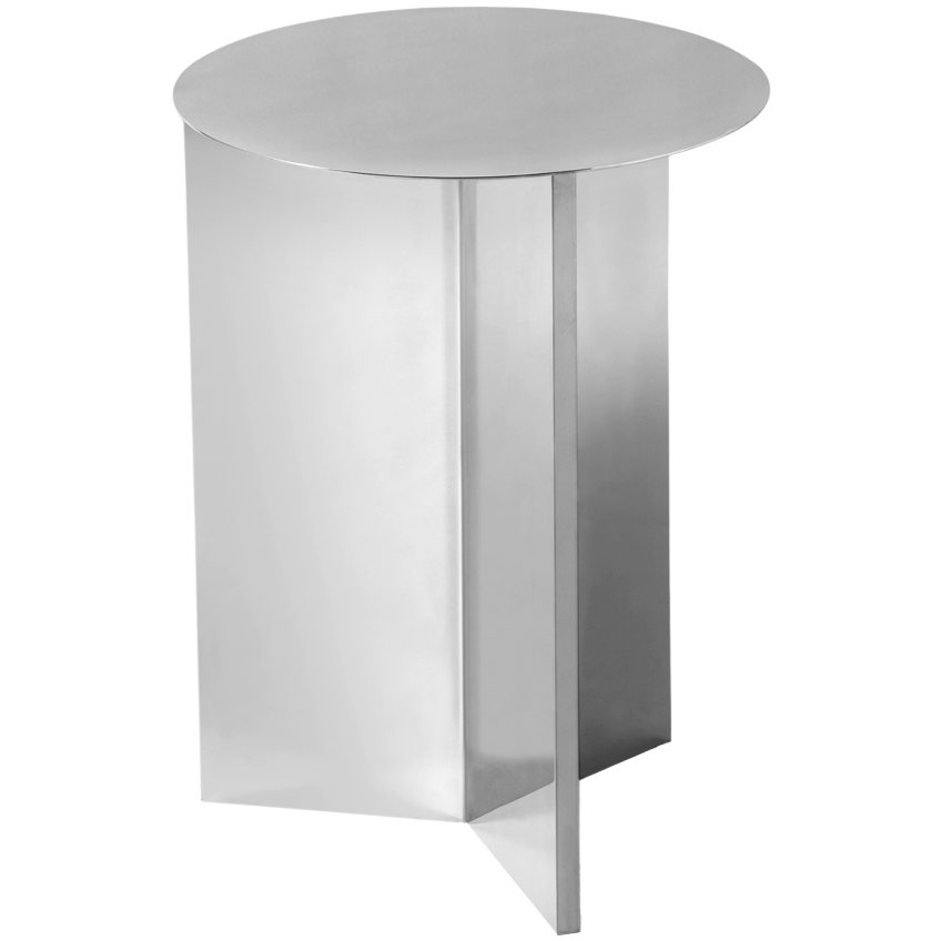 HAY Stříbrný kovový odkládací stolek Slit