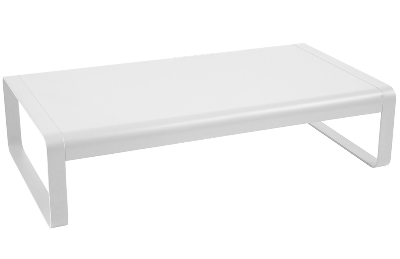 Bílý hliníkový zahradní konferenční stolek Fermob Bellevie
