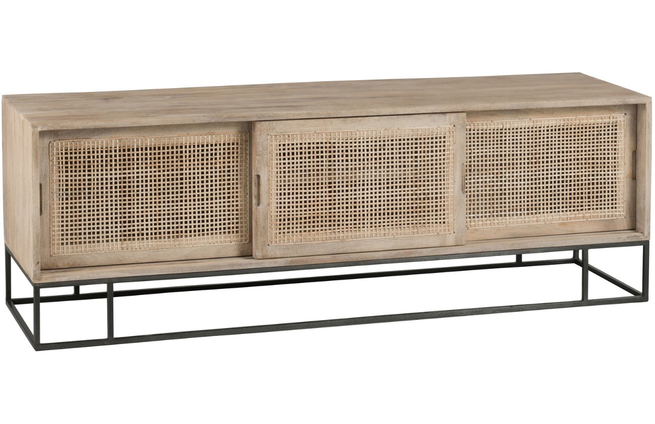 Dřevěný TV stolek J-line Venwo 150 x