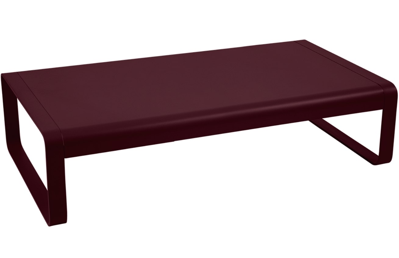 Třešňově červený hliníkový zahradní konferenční stolek Fermob