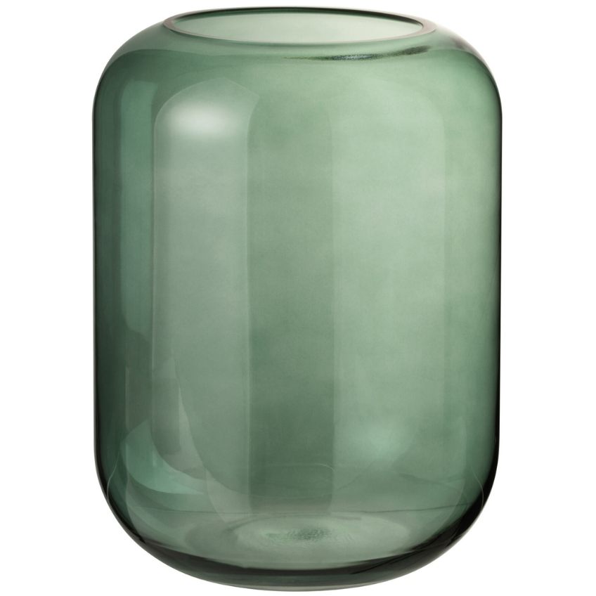 Zelená skleněná váza J-line Cylin