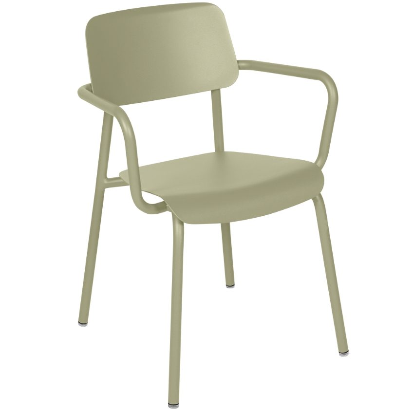 Světle zelená hliníková zahradní židle Fermob