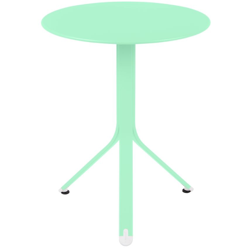 Opálově zelený kovový stůl Fermob Rest'O