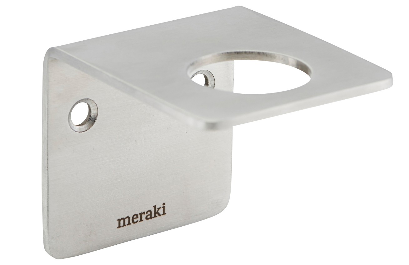 Stříbrný kovový nástěnný držák Meraki Supply